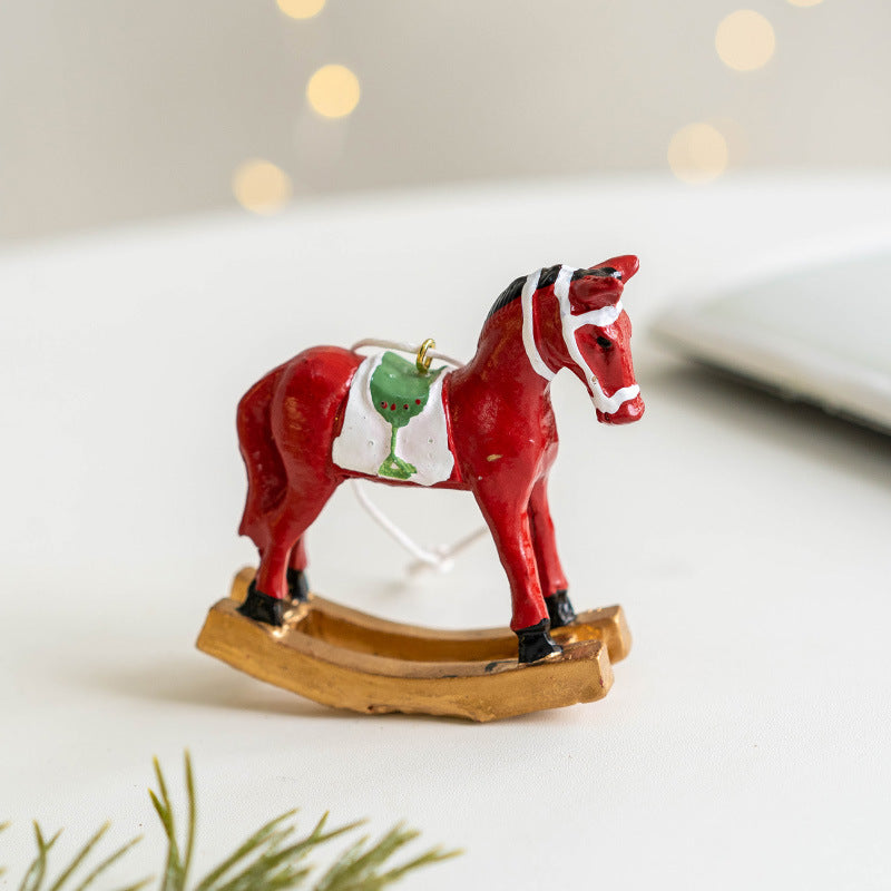 Bulk Trojan Horse Pendant Hanging Ornament Christmas Tree New Year Party Decorations Wholesale