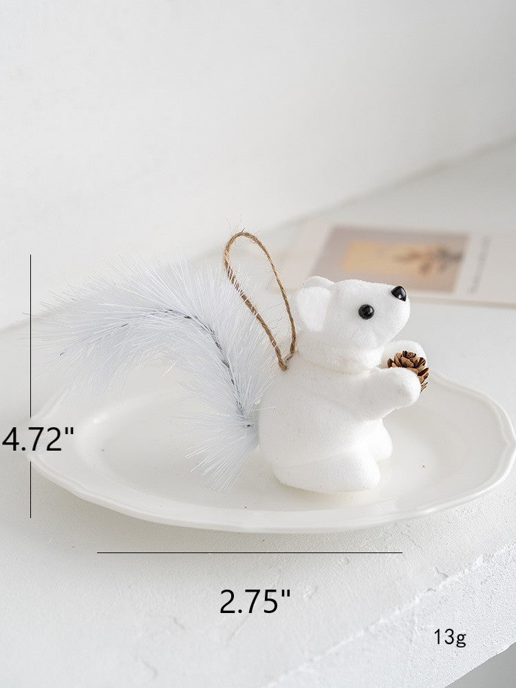 Boules de Noël à paillettes blanches en vrac Décorations de Noël à suspendre en gros