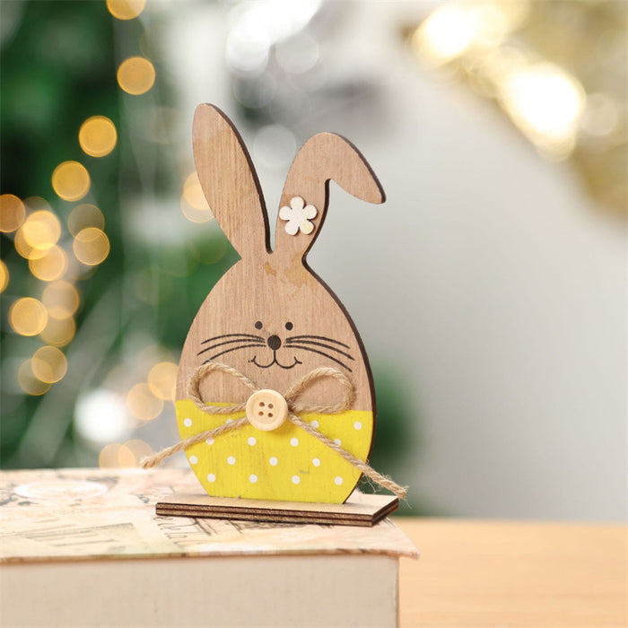 Bulk Cartoon Rabbits Ornaments Christmas Easter Crafts for Desktop Decor Wholesale