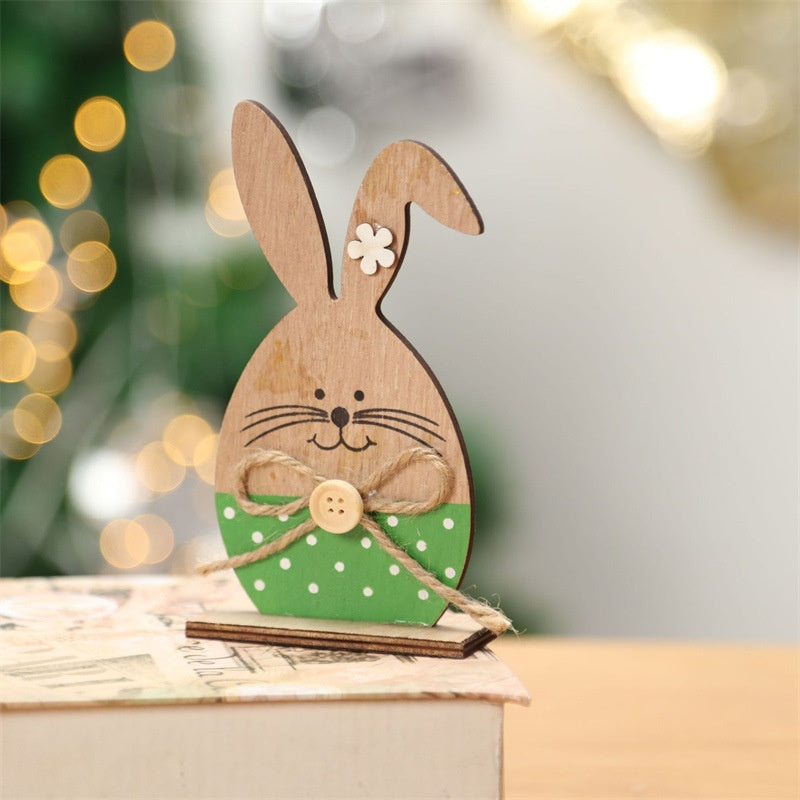 Bulk Cartoon Rabbits Ornaments Christmas Easter Crafts for Desktop Decor Wholesale