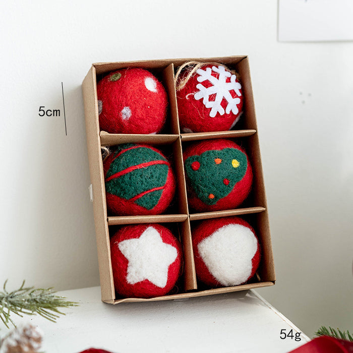 Bulk Snowman Wool Felt Ball Pom Poms Hanging Ornaments for Christmas Tree Holiday Decor Wholesale