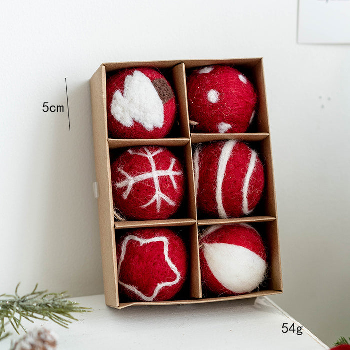 Bulk Snowman Wool Felt Ball Pom Poms Hanging Ornaments for Christmas Tree Holiday Decor Wholesale