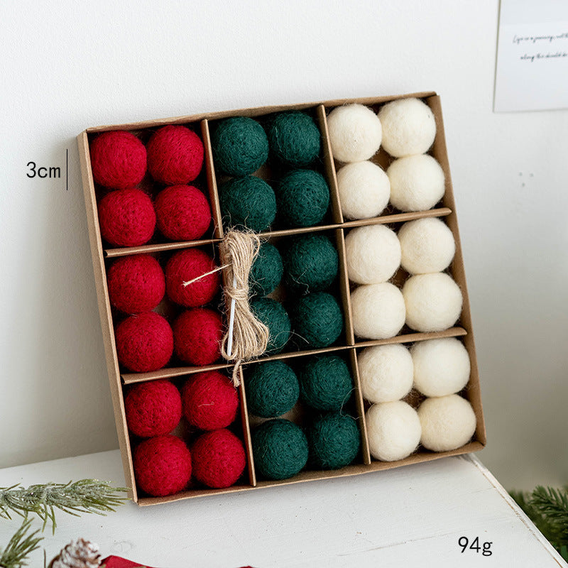 Bulk Snowman Wool Felt Ball Pom Poms Hanging Ornaments for Christmas Tree Holiday Decor Wholesale