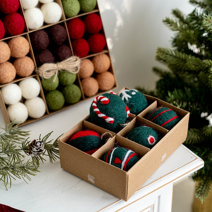 Bulk Snowman Wool Felt Ball Pom Poms Hanging Ornaments for Christmas T —  Artificialmerch