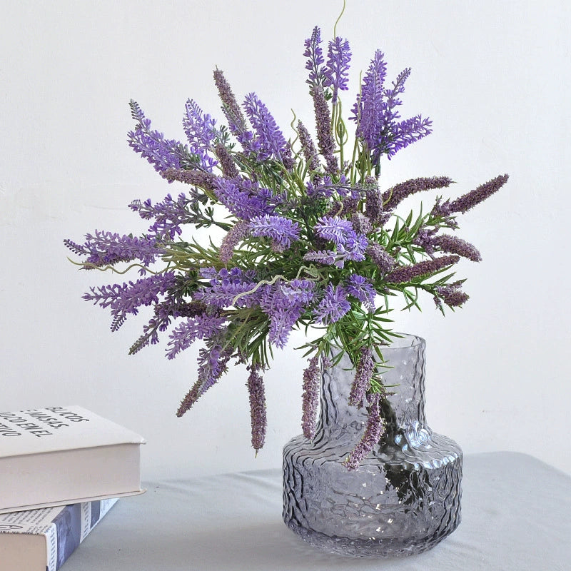 Bulk 17.7" Faux Lavender Bouquet Artificial Lavender Flowers Wholesale