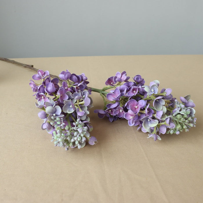Flores de tallos lilas a granel Real Touch Artificial al por mayor 