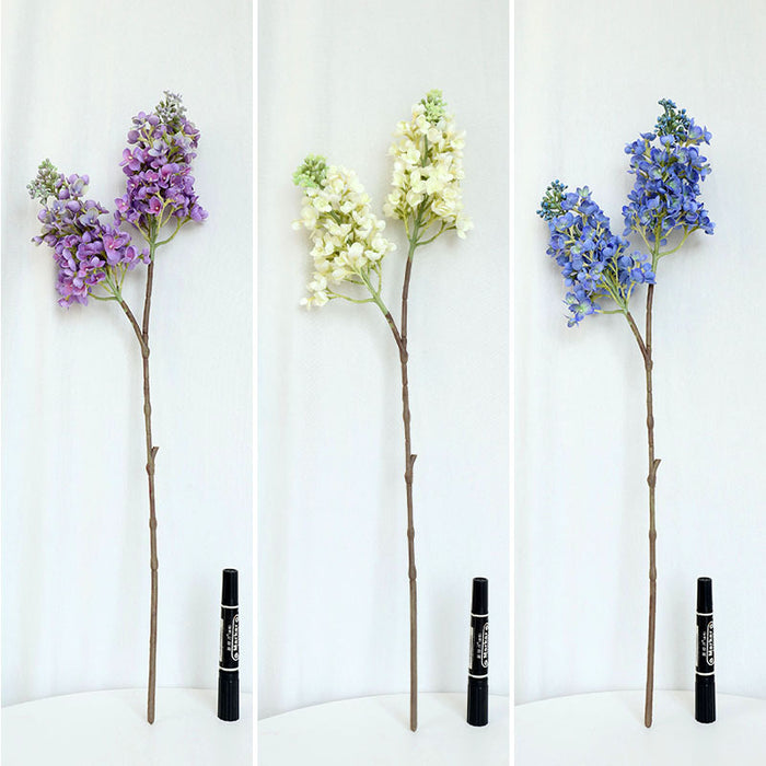 Flores de tallos lilas a granel Real Touch Artificial al por mayor 