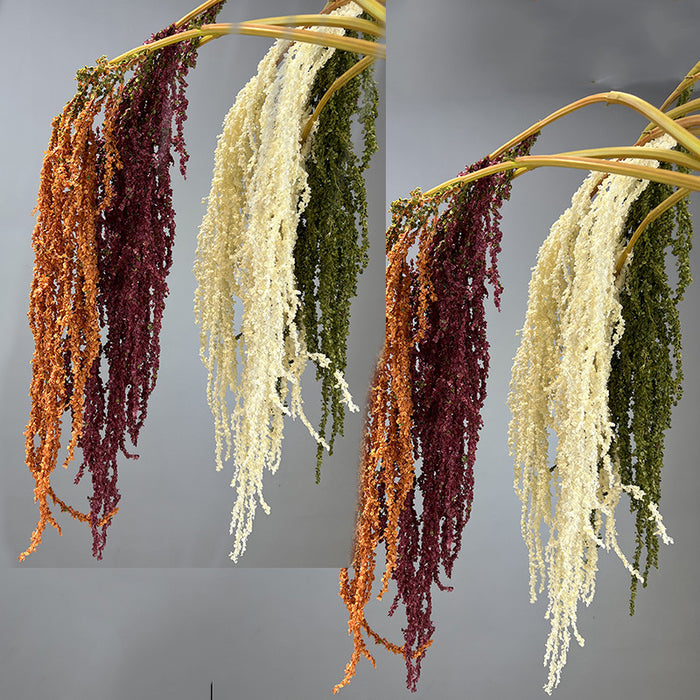 A granel 56 "Extra grande Amaranthus Spray colgante Tallos largos Arreglos de flores para jarrones altos Decoración de la boda del hogar