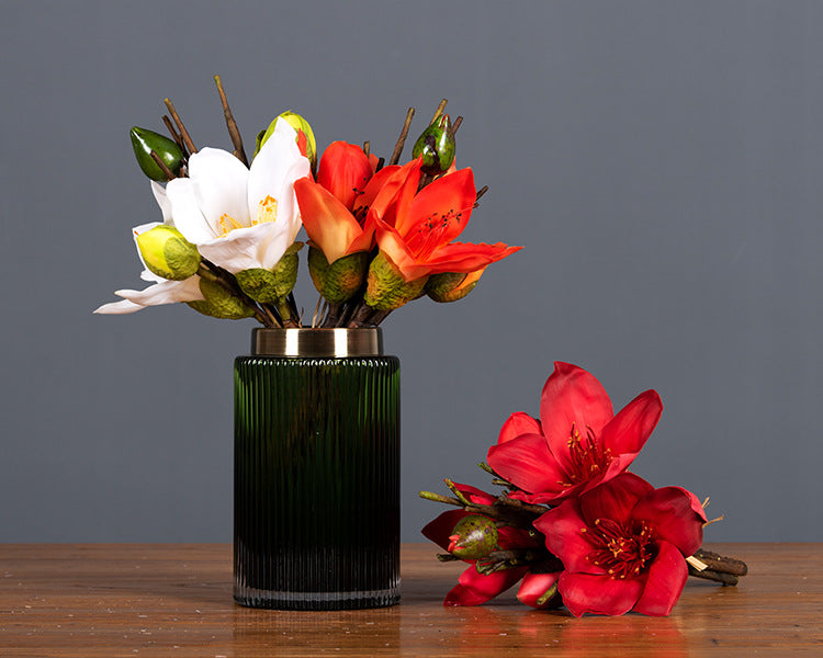 Bouquet de fleurs artificielles en kapok de 12 po en vrac, centre de table, arrangement floral en gros