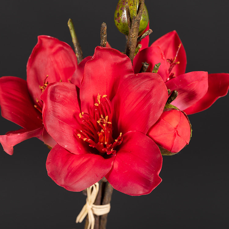 Bouquet de fleurs artificielles en kapok de 12 po en vrac, centre de table, arrangement floral en gros