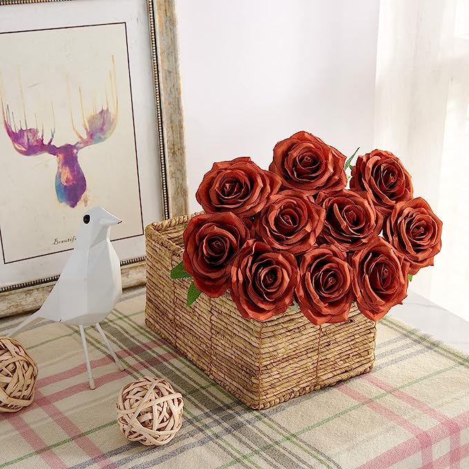 Tiges de roses artificielles améliorées 2025 Vente en gros de roses en soie