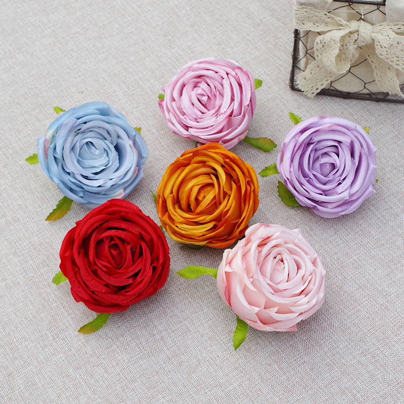 Bulk Cabbage Rose Flower Heads Silk Flowers for DIY Wedding Bouquets Centerpieces Baby Shower Party Home Decorations Wholesale