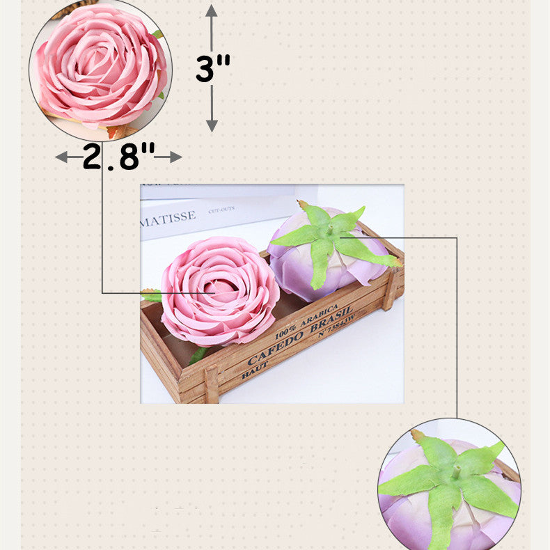 Bulk Cabbage Rose Flower Heads Silk Flowers for DIY Wedding Bouquets Centerpieces Baby Shower Party Home Decorations Wholesale