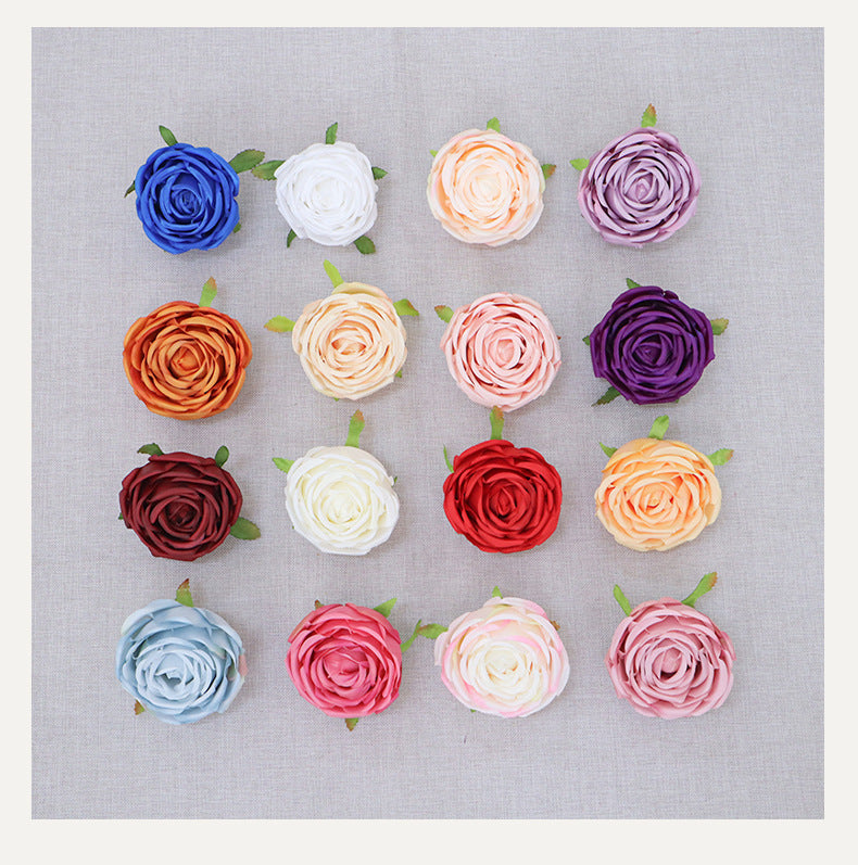 Bulk Cabbage Rose Flower Heads Silk Flowers for DIY Wedding Bouquets C ...