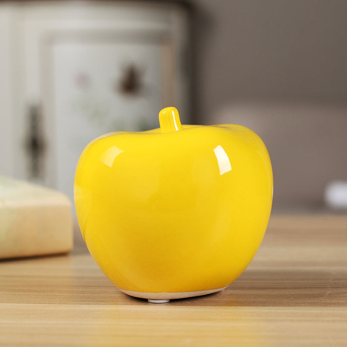 Bulk Ceramic Artificial Apple Figurine Gifts Tabletop Wholesale