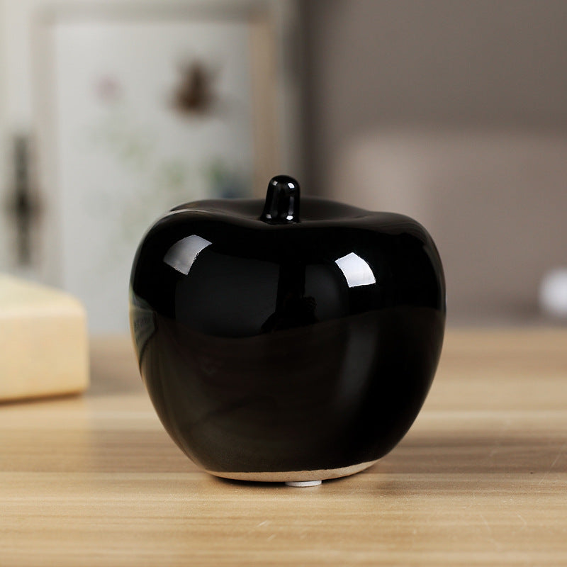 Bulk Ceramic Artificial Apple Figurine Gifts Tabletop Wholesale