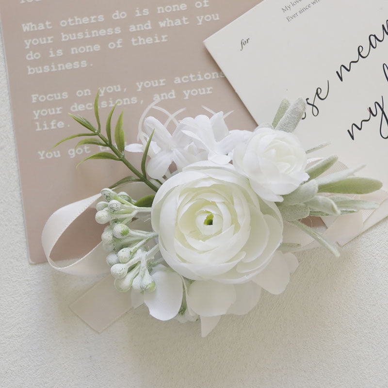 Bulk White Corsage and Boutonniere Rustic Vintage Weddings Proms Wholesale