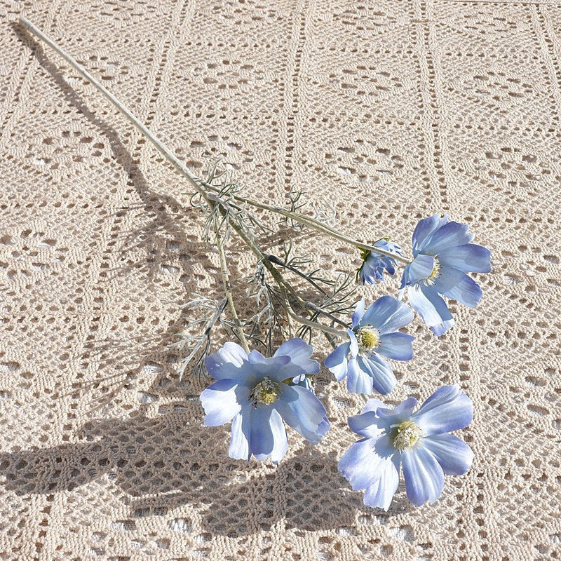 A granel 24 "Flores artificiales Plantas Calliopsis Arreglos florales de seda Ramos de boda Decoraciones Centros de mesa florales de plástico para el hogar Cocina Jardín Fiesta Decoración al por mayor 