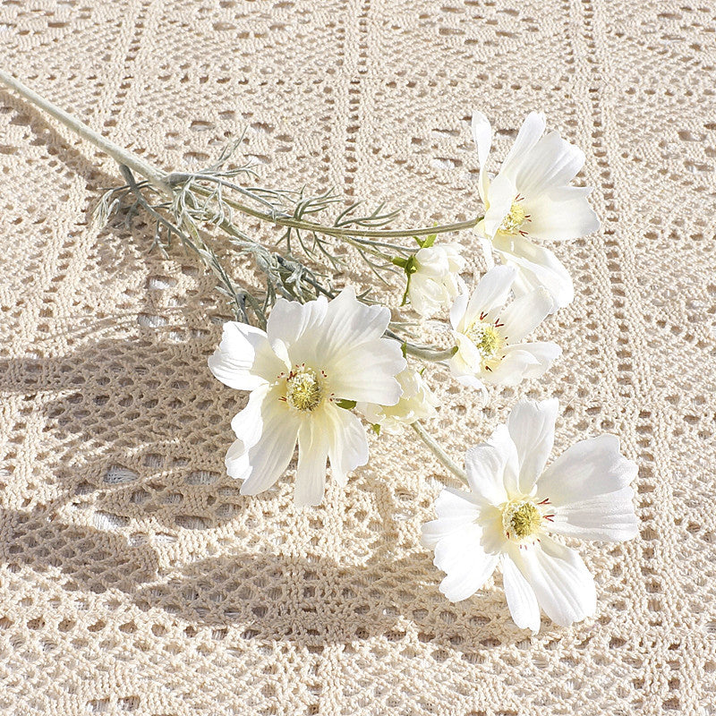 A granel 24 "Flores artificiales Plantas Calliopsis Arreglos florales de seda Ramos de boda Decoraciones Centros de mesa florales de plástico para el hogar Cocina Jardín Fiesta Decoración al por mayor 