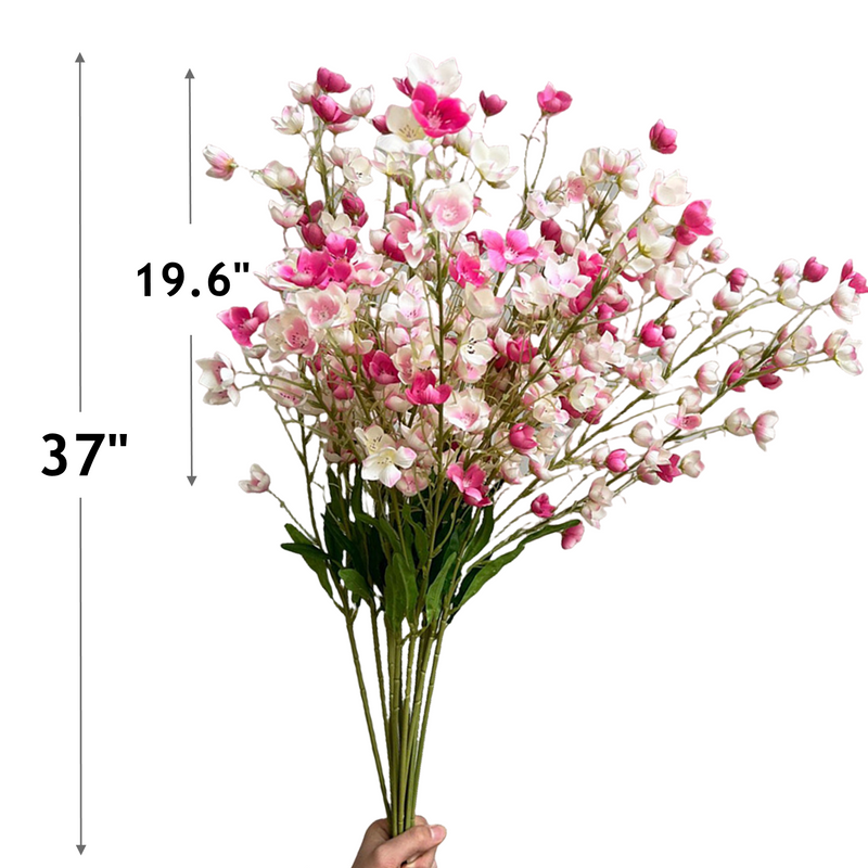 Tiges de campanule extra longues en vrac de 37 pouces Fleurs artificielles en soie en gros 