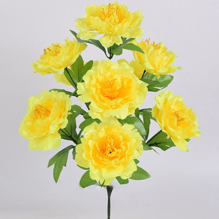 Bulk Cemetery Artificial Flowers for Grave Large Peony Bush for Headstones Tombstone Decor Memorial Sympathy for Loss Loved One Wholesale