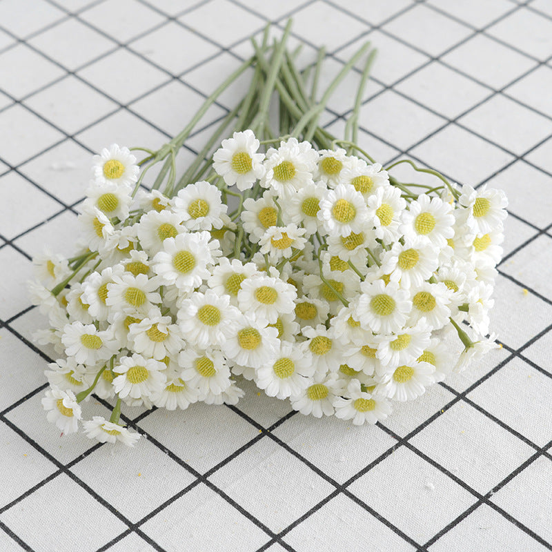 Bulk 10" 5Pcs Chamomile Stems Artificial Floral Wholesale