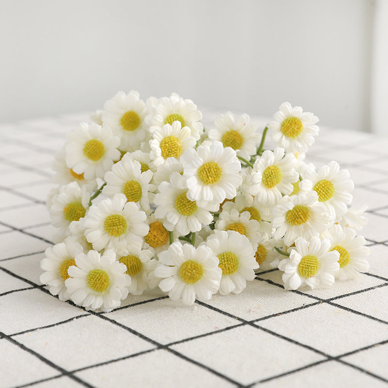 Bulk 10" 5Pcs Chamomile Stems Artificial Floral Wholesale