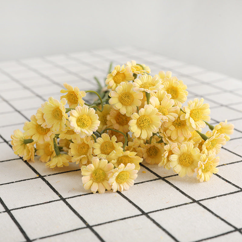 Bulk 10" 5Pcs Chamomile Stems Artificial Floral Wholesale