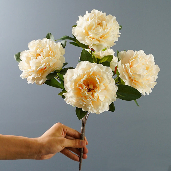 Bulk 15 inches Tall Chinese Peony Bush Artificial Silk Peony Flowers Wholesale