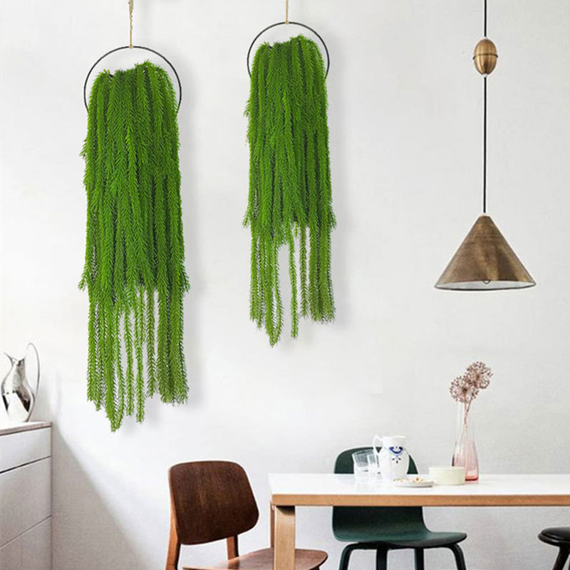 Bulk 35" Christmas Artificial Greenery Plants Cedar Real Touch Hanging Pine Leaves Artificial Wholesale