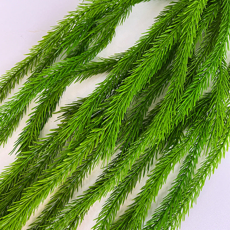 Bulk 35" Christmas Artificial Greenery Plants Cedar Real Touch Hanging Pine Leaves Artificial Wholesale
