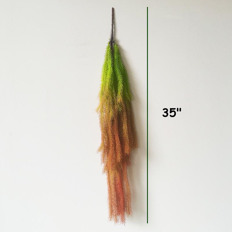 Bulk 35" Christmas Artificial Greenery Plants Cedar Real Touch Hanging Pine Leaves Artificial Wholesale