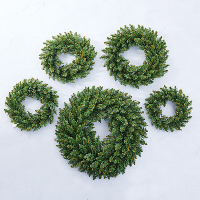 Bulk Christmas DIY Green Wreath Artificial Christmas Wreaths Wholesale