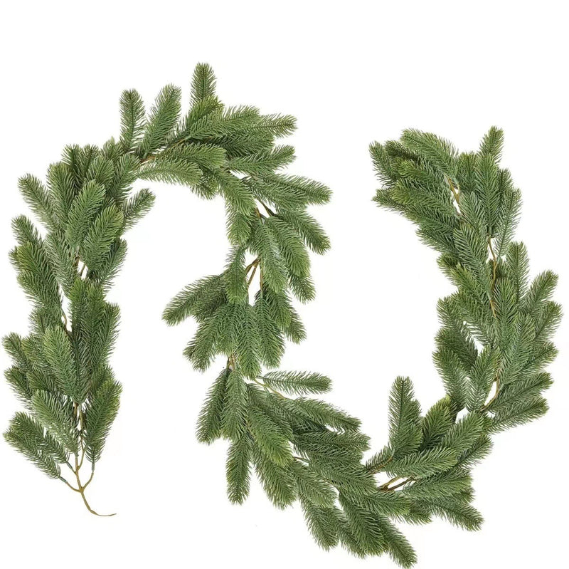 Bulk 6.5 FT Artificial Norfolk Pine Garlands Artificial Greenery Garland for Table, Mantle, Wall, Indoor, Outdoor Christmas Decorations Wholesale