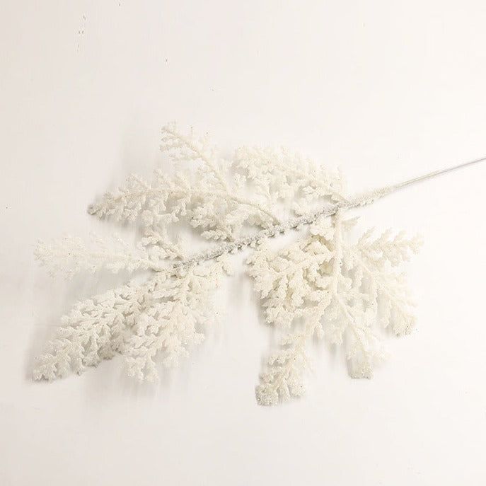 Aiguilles de pin artificielles à paillettes de Noël en vrac, fausses brindilles florales, tiges de pin en gros