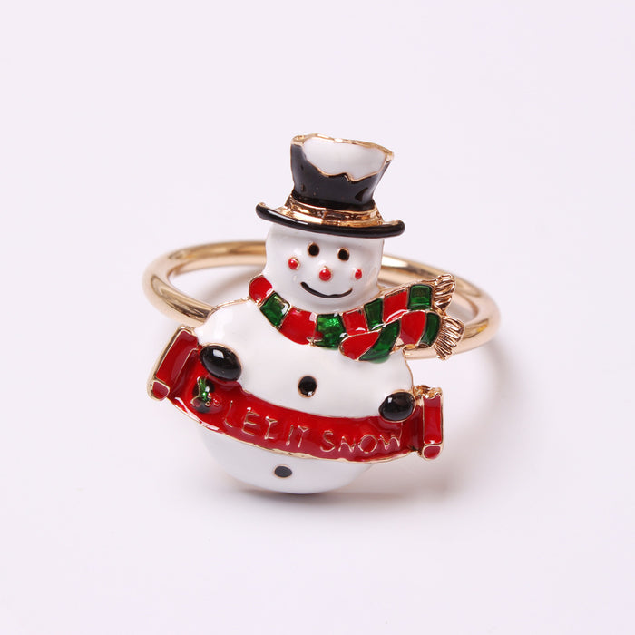 Bulk Set of 6pcs Christmas Napkin Rings Holders Wholesale