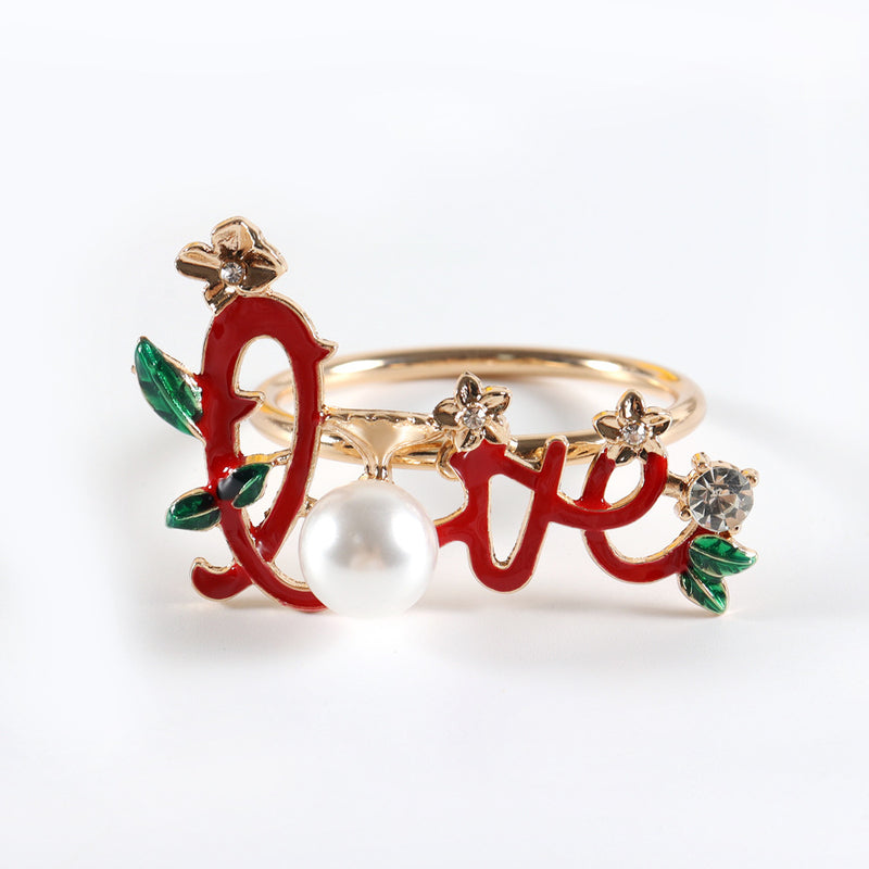 Lot de 6 porte-serviettes de Noël en vrac