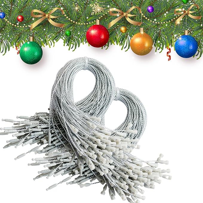 Bulk 200Pcs Christmas Ornament Hook Hangers String for Christmas Ornament Wholesale