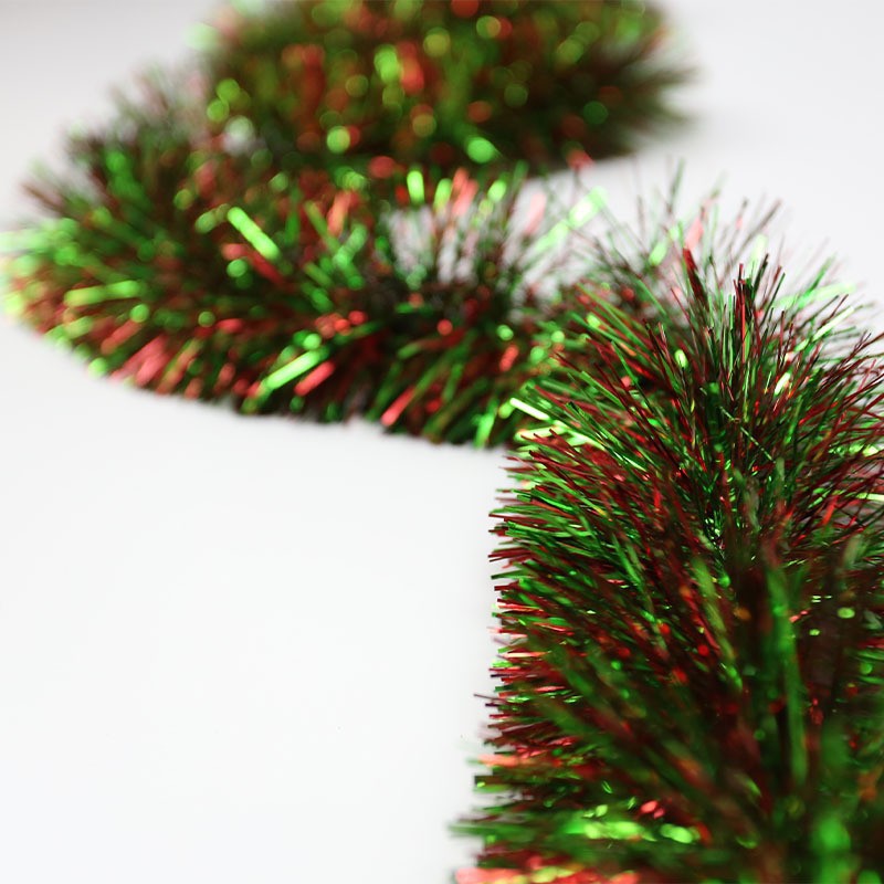 Bulk 10pcs Total 65Ft Christmas Tinsel Garland Metallic Hanging Decorations Wholesale