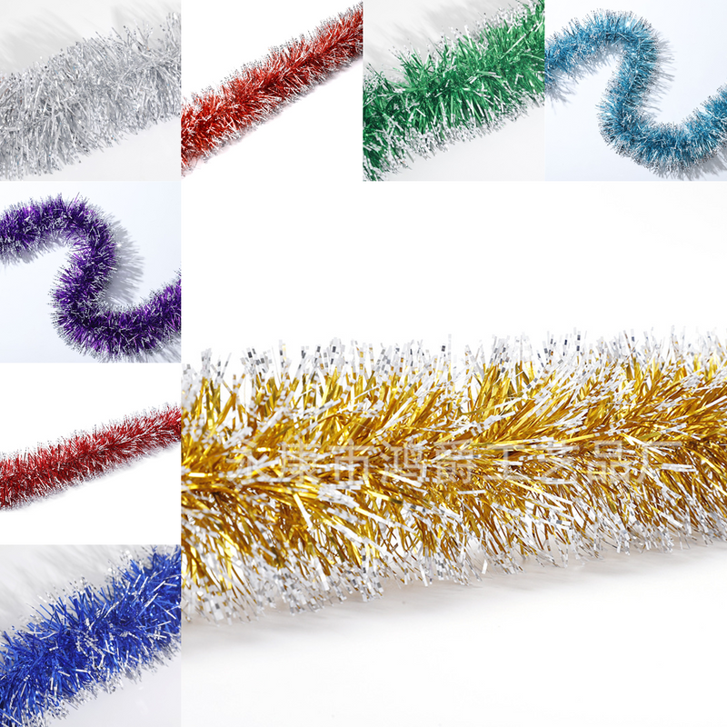 Bulk 10pcs Total 65 Ft Tinsel Hanging Garland Metallic Shiny Garland Wholesale