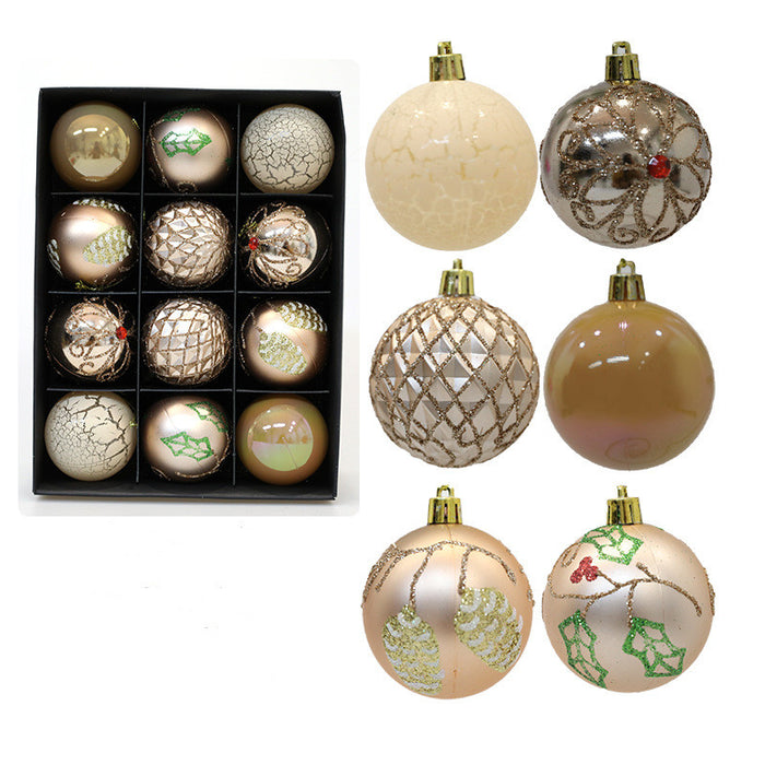 Bulk 12Pcs Christmas Tree Ornaments Ball Ornaments Sets Wholesale
