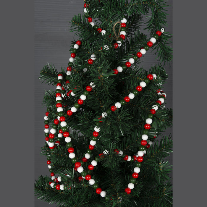 Bulk 16FT Christmas Wooden Bead Garland Xmas Farmhouse Decor Wholesale