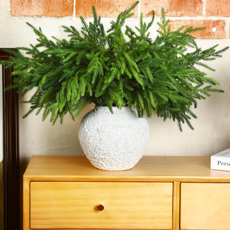 Branches de pin Norfolk en vrac de 18 pouces de hauteur avec lumières LED Branches de Noël artificielles en gros