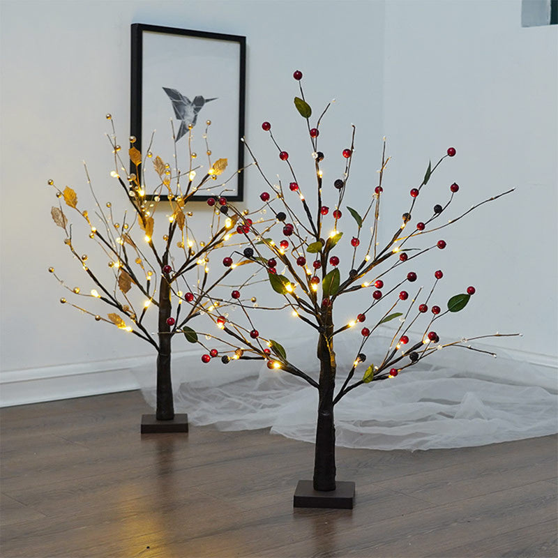 Bulk Pre-lit Christmas Tree with Berries Lights for Table Battery Operated Wholesale
