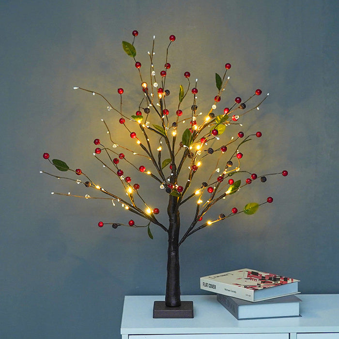 Bulk Pre-lit Christmas Tree with Berries Lights for Table Battery Operated Wholesale