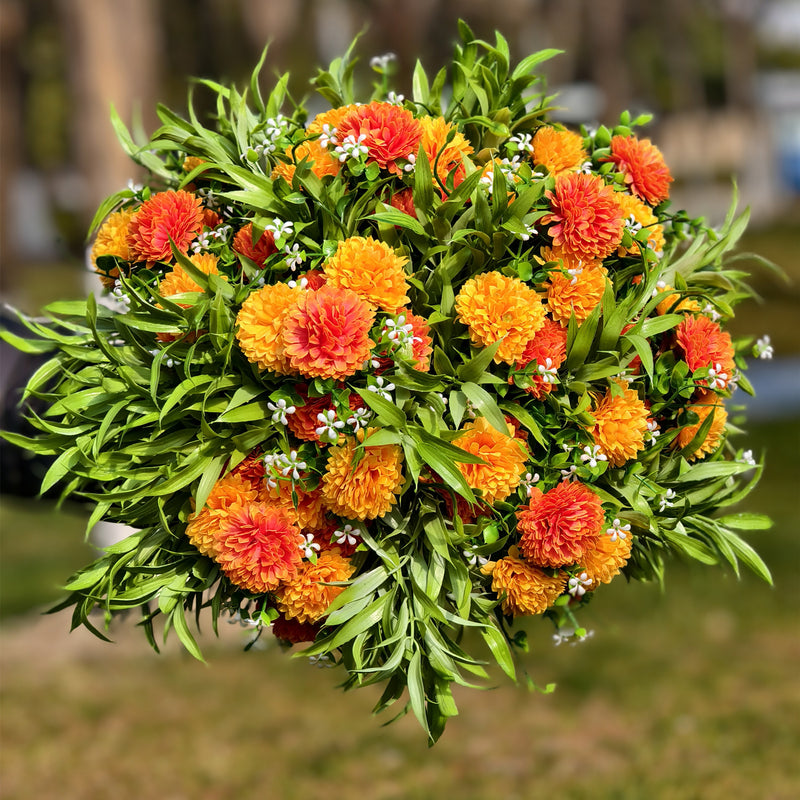 Bulk Chrysanthemum Succulent Gladiolus Bushes Artificial Plants and Flowers for Outdoors UV Resistant Flowers Wholesale