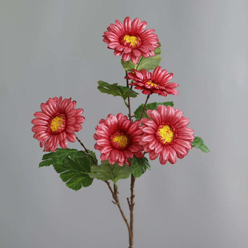 Bulk 2025 Modern Romance Wedding Shiny Chrysanthemum Stems for Wedding & Home Decorations