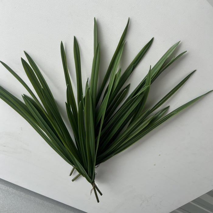 Clearance 50pcs 18" Gladiolus Leaves Bush Stems Faux Greenery Bush Plants