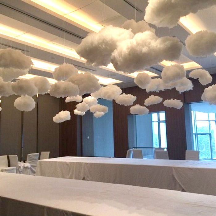 Bulk 2Pcs Clouds Decorations for Ceiling Cotton Simulation Hanging Cloud Decoration Wholesale