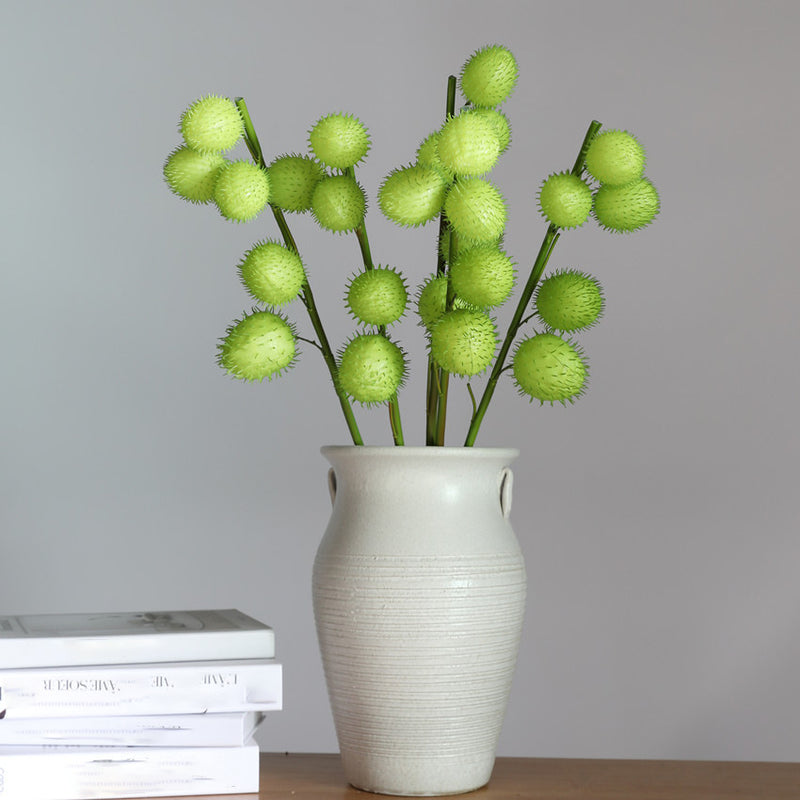 Tiges de fruits de club en vrac de 29 pouces Fleurs artificielles de Sclepias Fruticosa en gros 
